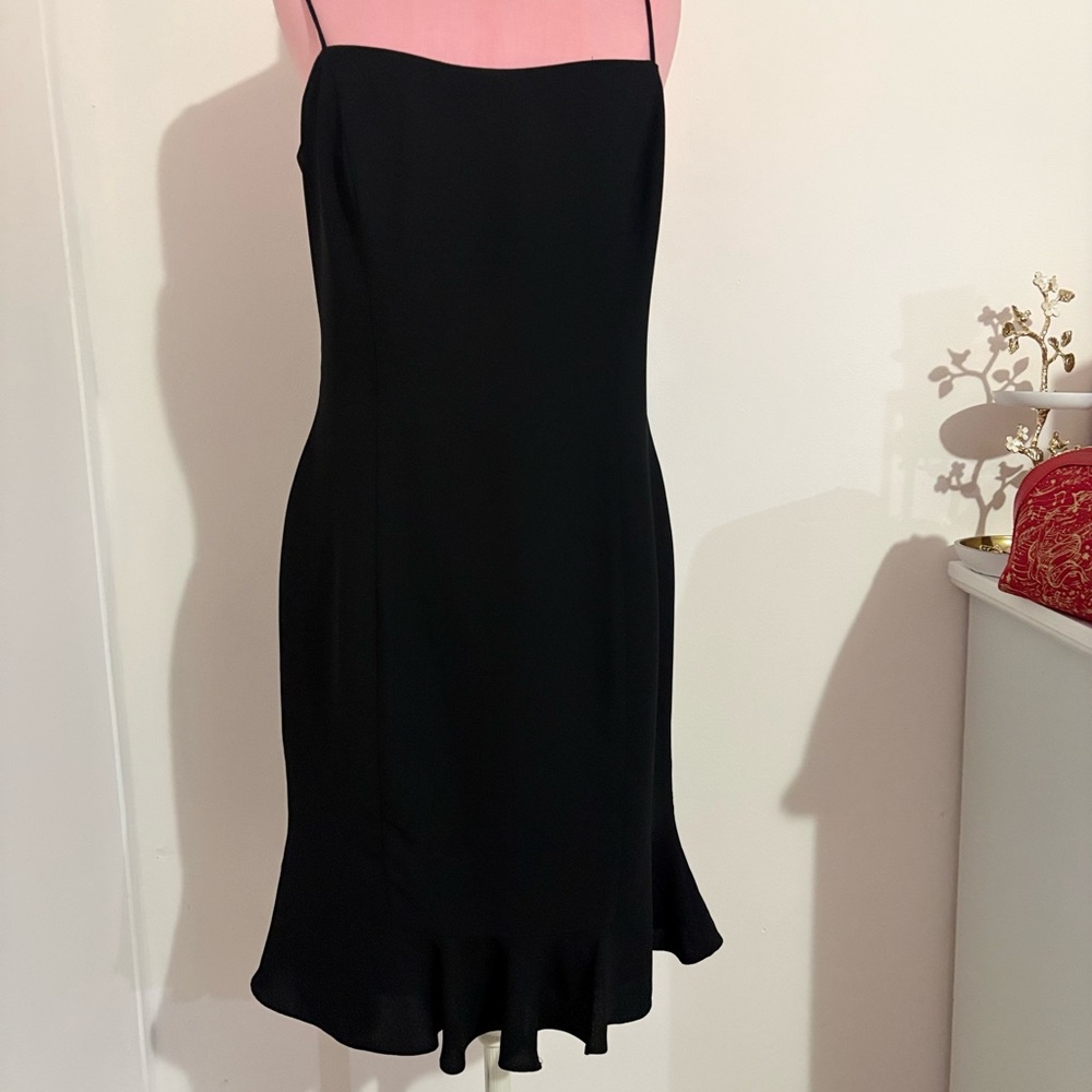Donna Morgan Black Midi Dress